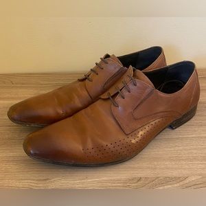 Kenneth Cole Mens Dress Shoes Brown Leather